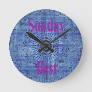 Sunday Best Round Clock
