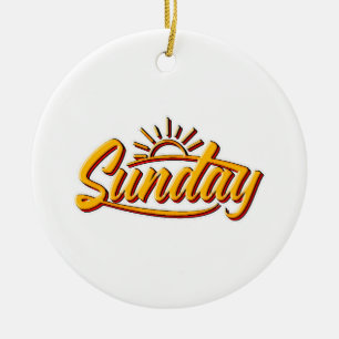SUNDAY BEST SUMMER CERAMIC TREE DECORATION