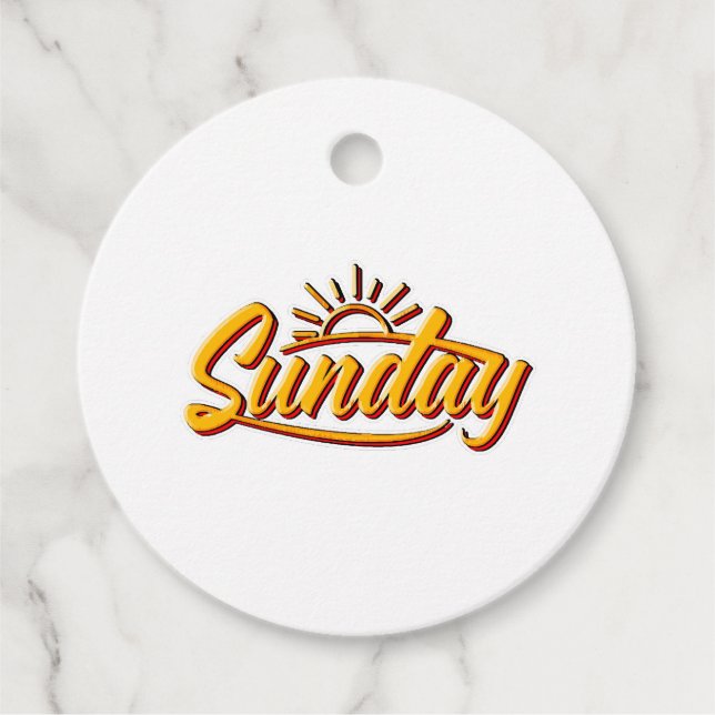 SUNDAY BEST SUMMER FAVOUR TAGS (Front)