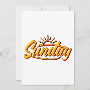 SUNDAY BEST SUMMER INVITATION