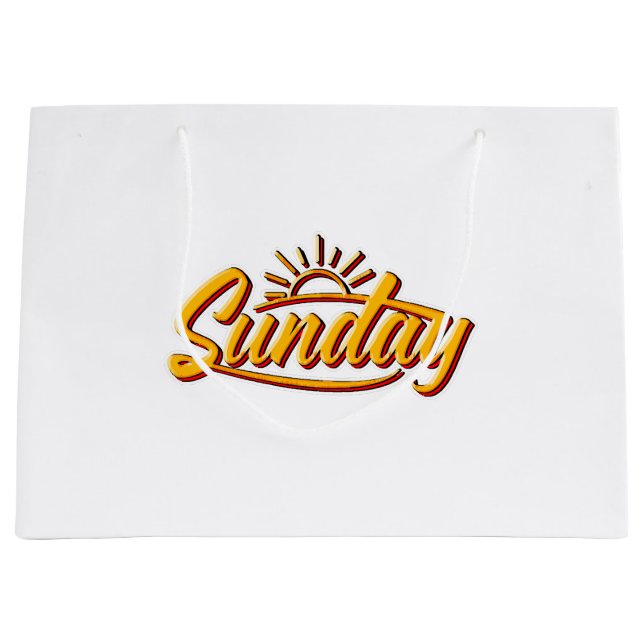 SUNDAY BEST SUMMER LARGE GIFT BAG (Front)