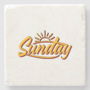 `SUNDAY BEST SUMMER STONE COASTER