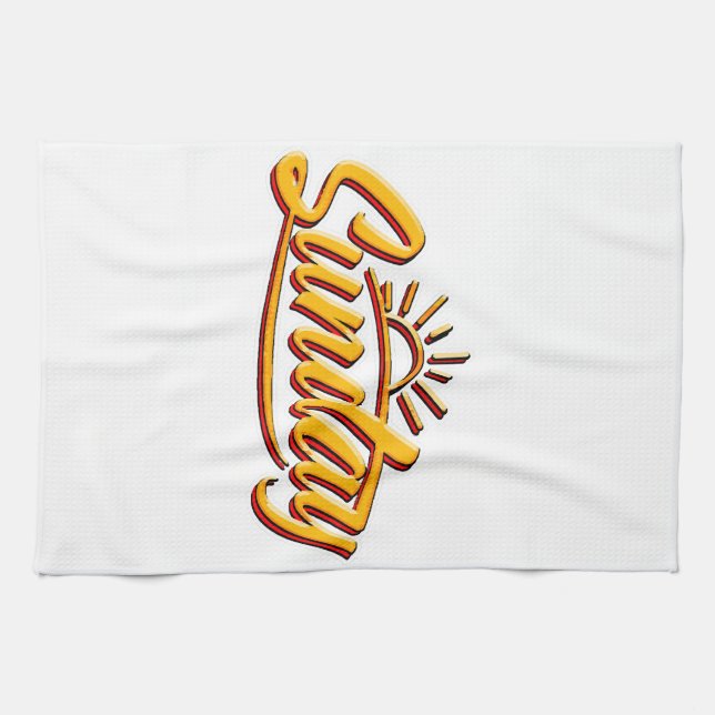 SUNDAY BEST SUMMER TEA TOWEL (Horizontal)