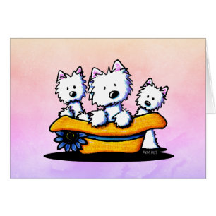 Sunday Best Westie Trio Card