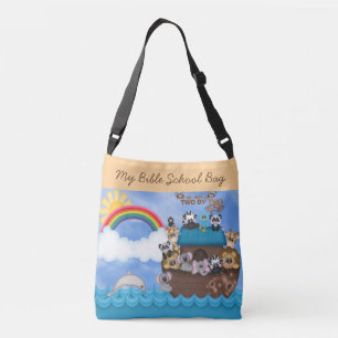 Sunday Bible School Noahs Ark of Animals Flood Crossbody Bag