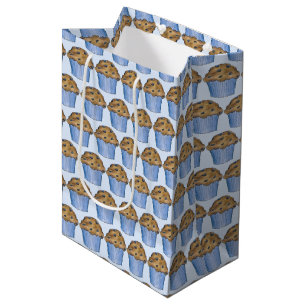 Sunday Breakfast Brunch Party Blueberry Muffin Medium Gift Bag