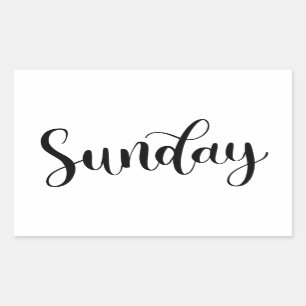 Sunday - Calligraphy / Lettering Sticker