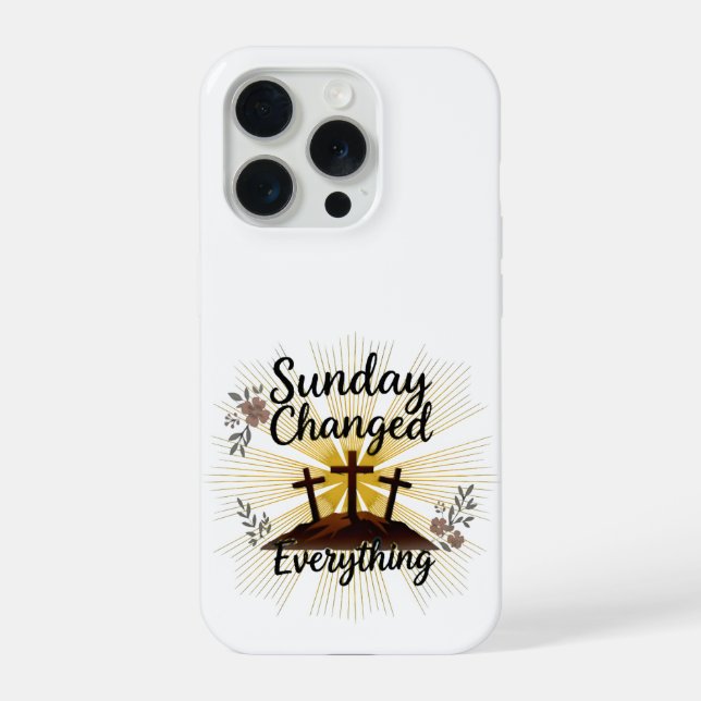 Sunday change Everything Christian Phone Case (Back)