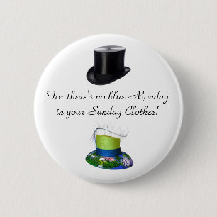 Sunday Clothes Hats 6 Cm Round Badge