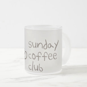 Sunday Coffee Club Mug   Cosy Coffee Lover Quote