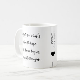 Sunday Custom Motivational Quote Coffee Mug