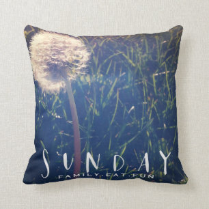 Sunday Family Eat Fun Cushion