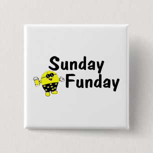 Sunday Funday 15 Cm Square Badge