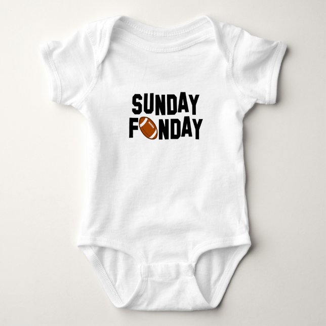 Sunday Funday! Baby Bodysuit (Front)