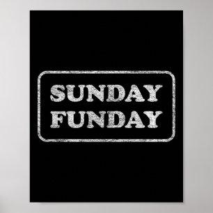 Sunday Funday Brunch Footll Sports Bbq  Poster