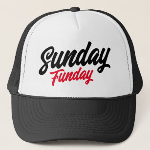 Sunday Funday cool trucker hat