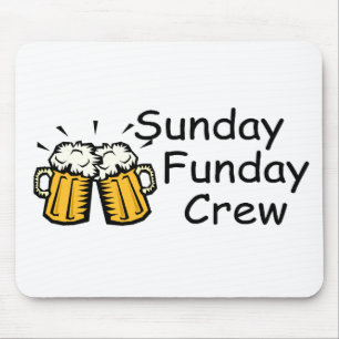 Sunday Funday Crew (Beer) Mouse Mat
