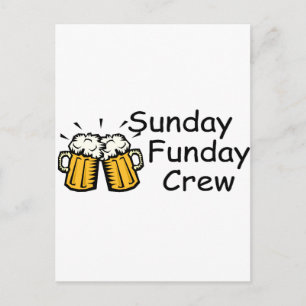 Sunday Funday Crew Beer Postcard