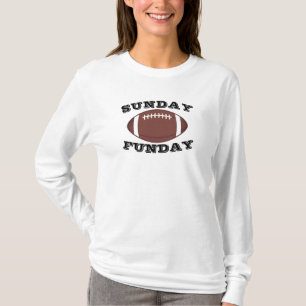 Sunday Funday Football Shirt - Womens Long Sleeve