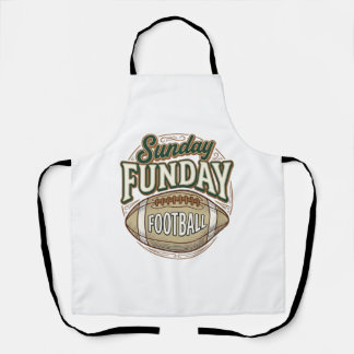 Sunday Funday Football Vintage Shirt Design_1 Apron