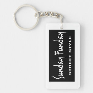 Sunday Funday Street Style Key-chain Key Ring