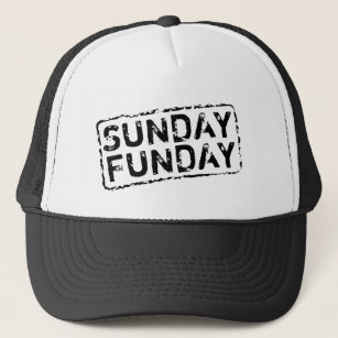 SUNDAY FUNDAY vintage trucker hat