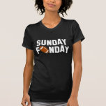 Sunday Funday with football T-Shirt<br><div class="desc">Sunday Funday with football</div>