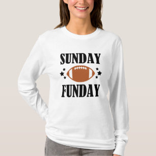 Sunday Funday women's funny football shirt