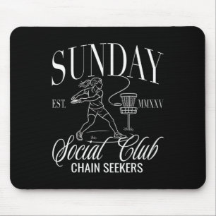 Sunday Girls Club Disc Golf Chain Seekers Graphic  Mouse Mat