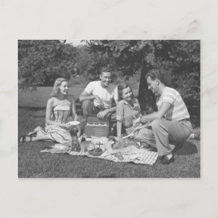 Sunday In The Park With Friends Postcard
