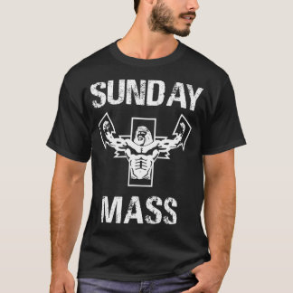 Sunday Mass  Jesus Gym  T-Shirt
