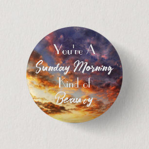 Sunday Morning 3 Cm Round Badge