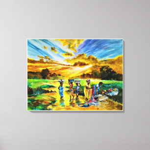  Sunday Morning by Ini Brown Canvas Print