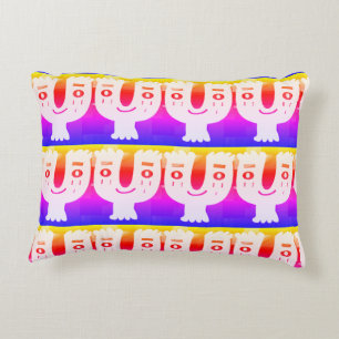 Sunday morning happy face  decorative cushion