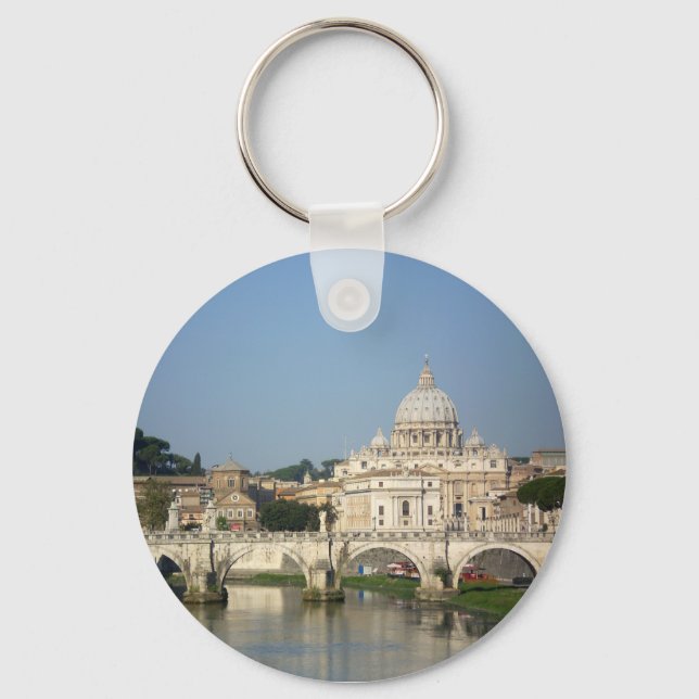 Sunday Morning in Rome Key Ring (Front)