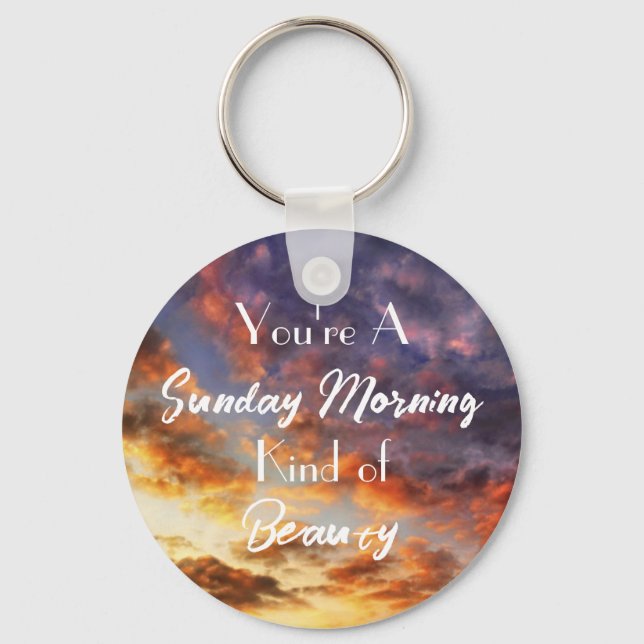 Sunday Morning Key Ring (Front)
