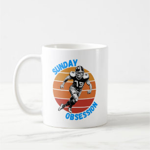 Sunday Obsession Football Coffee Mug