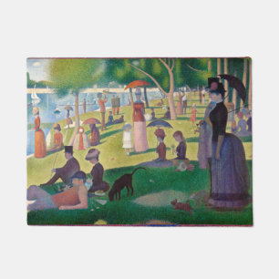 Sunday on La Grande Jatte Seurat Painting Doormat