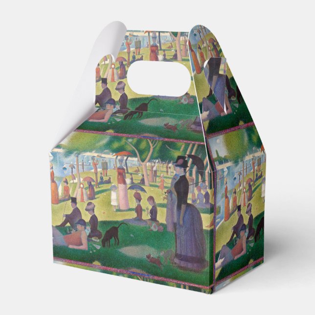Sunday on La Grande Jatte Seurat Painting Favour Box (Front Side)