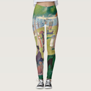 Sunday on La Grande Jatte Seurat Painting Leggings