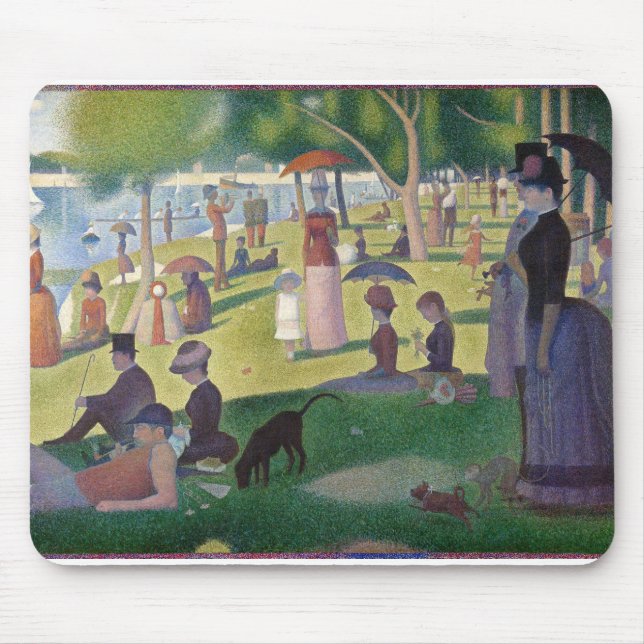 Sunday on La Grande Jatte Seurat Painting Mouse Mat (Front)