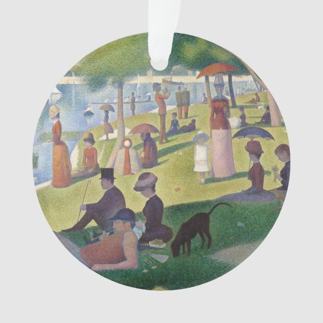 Sunday on La Grande Jatte Seurat Painting Ornament (Front)