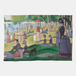 Sunday on La Grande Jatte Seurat Painting Tea Towel