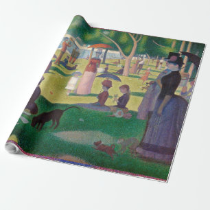 Sunday on La Grande Jatte Seurat Painting Wrapping Paper