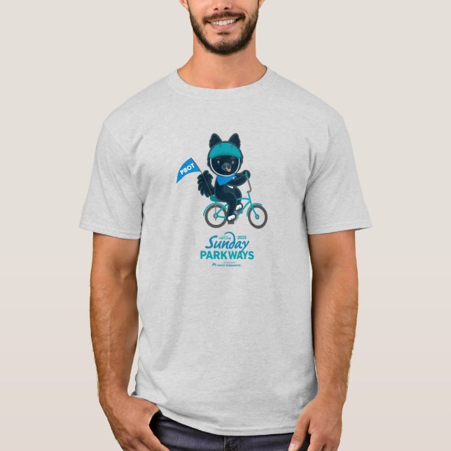 Sunday Parkways 2025 mascot tee (Front)