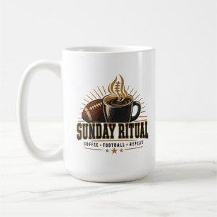 Sunday Ritual Coffee and Football Mug