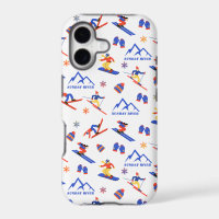 Sunday River Maine Ski Snowboard Pattern
