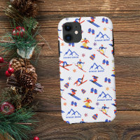 Sunday River Maine Ski Snowboard Pattern
