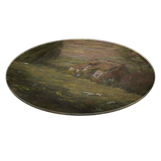 Sunday Roast Cottage Cutting Board (Corner)