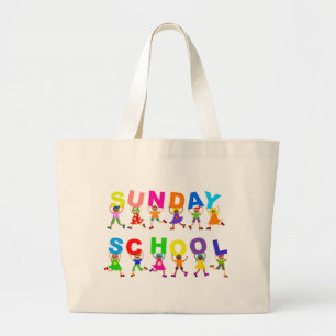 Sunday School Large Tote Bag